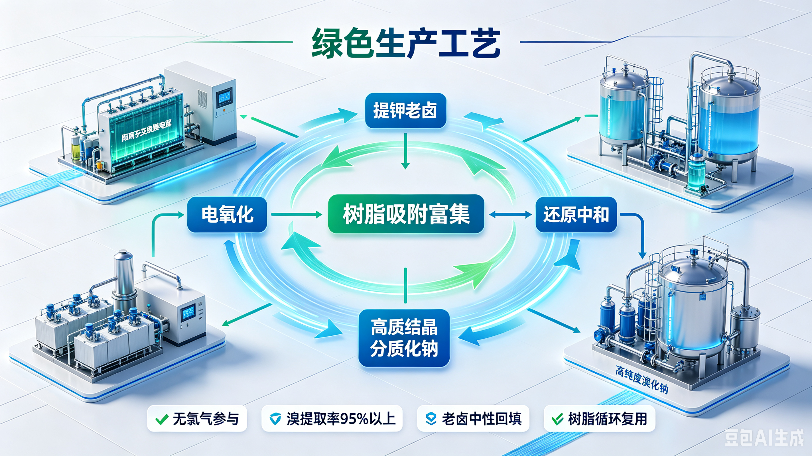溴化钠厂家科普：溴化钠特性、用途及新型绿色生产工艺